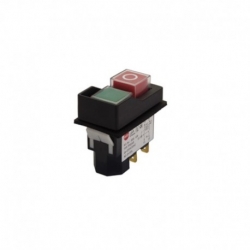 C.A Interruptor pulsante KJD17 medida de montaje 45x22mm verde/rojo 2NO/A1 250V Tripus 555.199 4 conectores